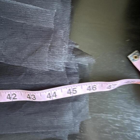 WEDNESDAY Addams ADULT Black Midi Dress Tulle Halloween Gothic Size S See Note - Picture 8 of 9